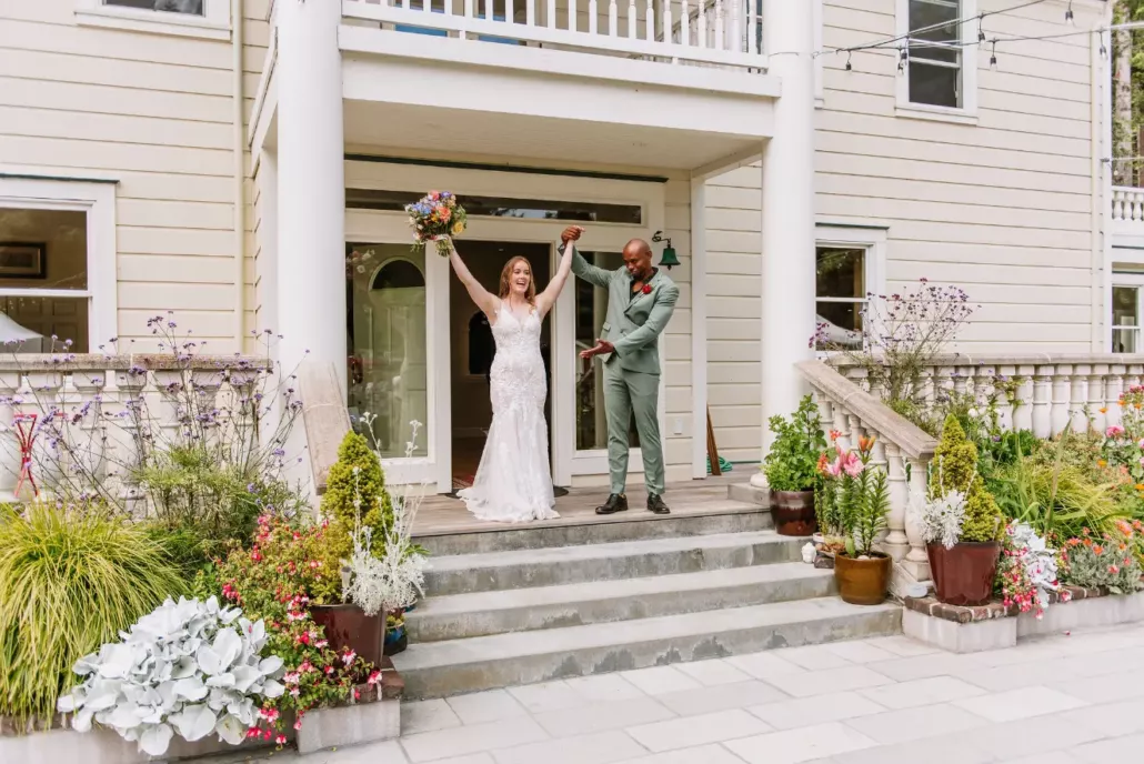 grand entrance from the main house