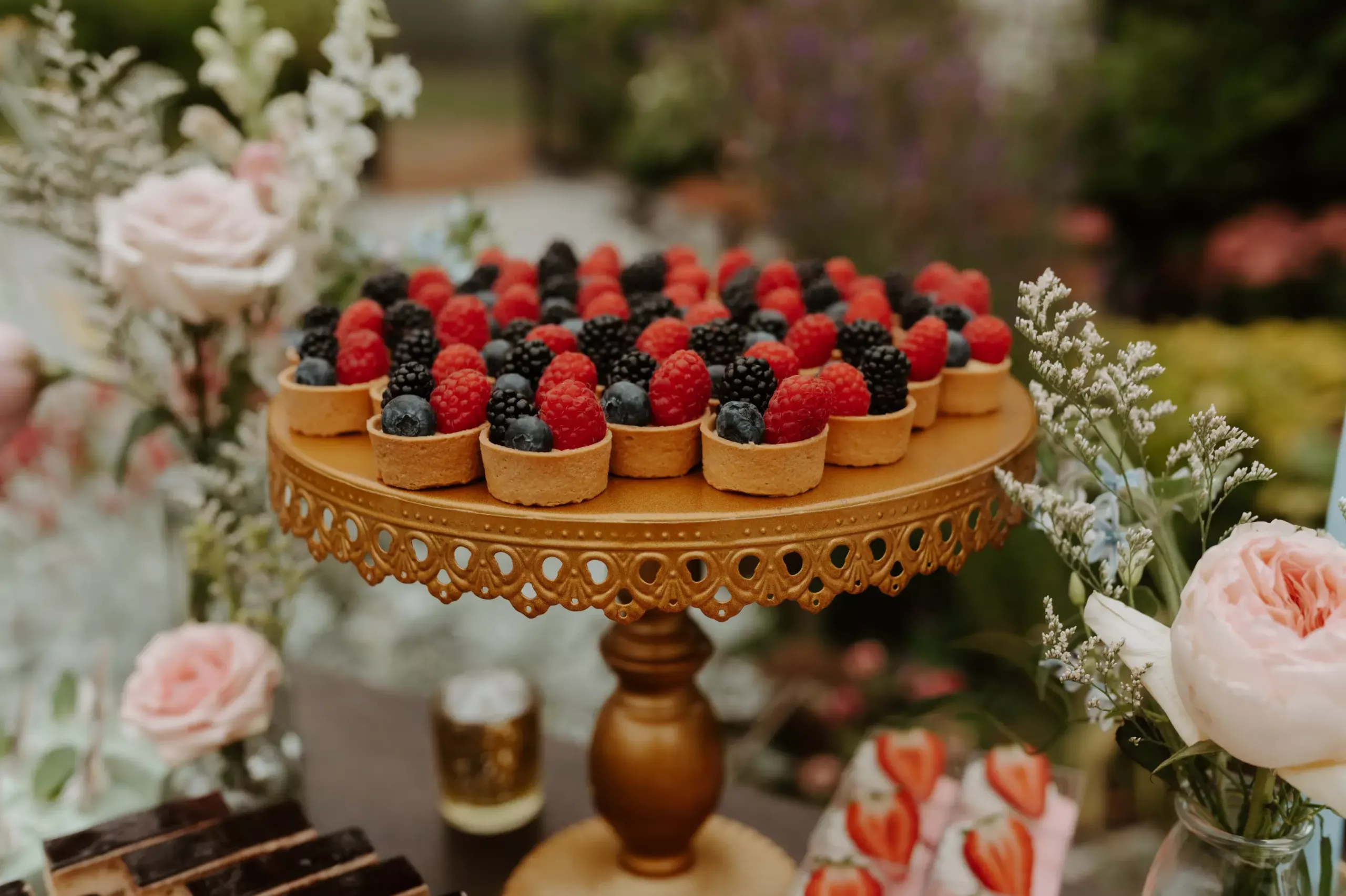 mini tart display