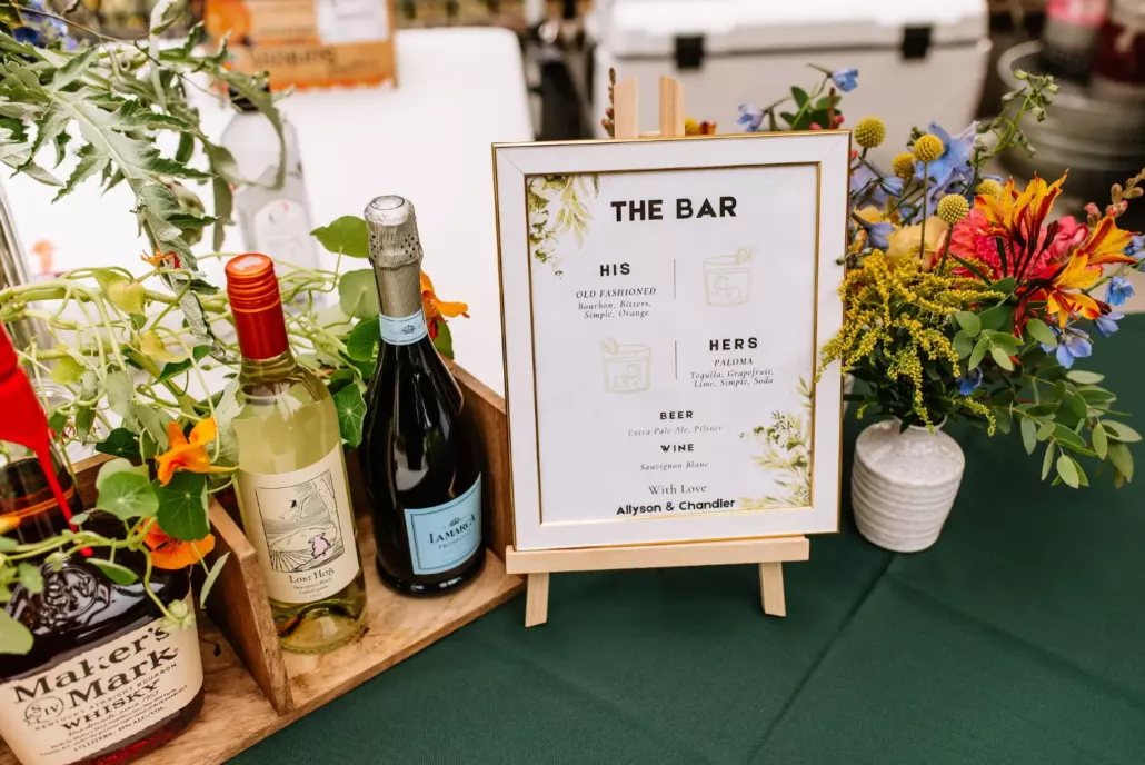 the bar