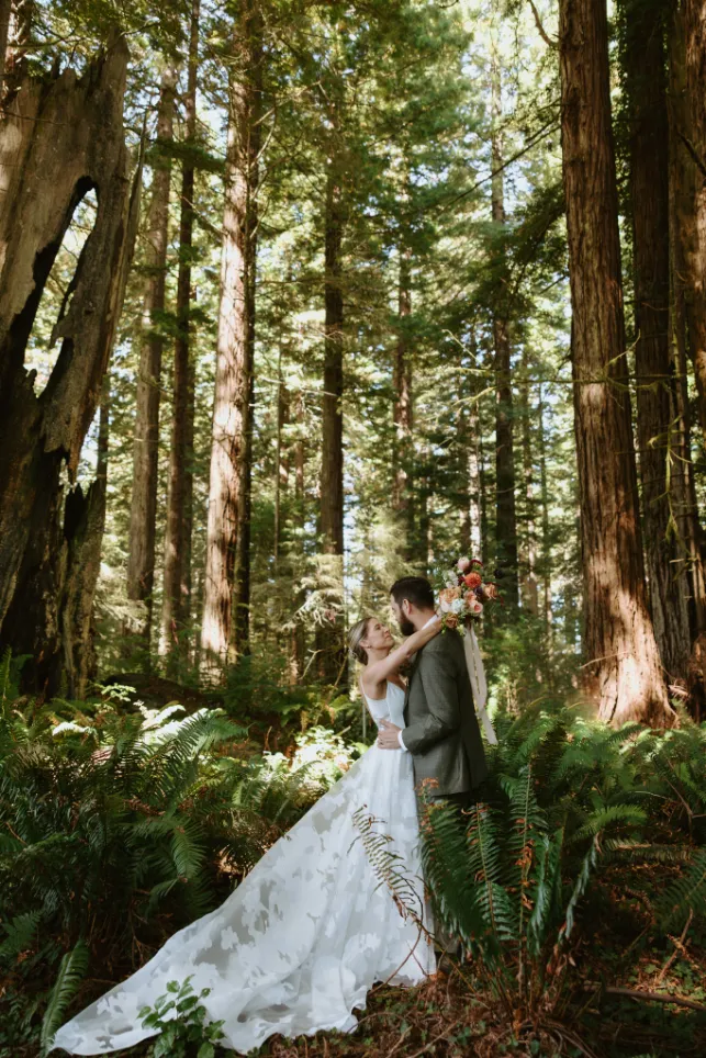 dreamy forest couples portraits