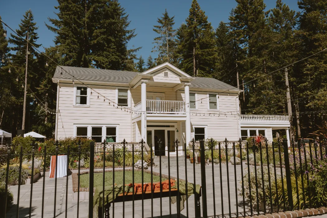 the main house in fall | retreat wedding venues in california