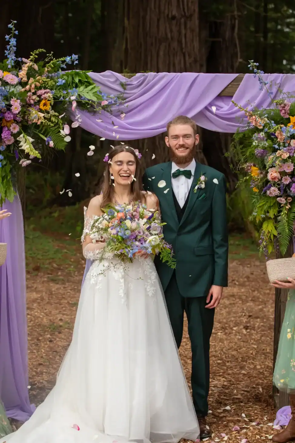 beth and jared in the grove